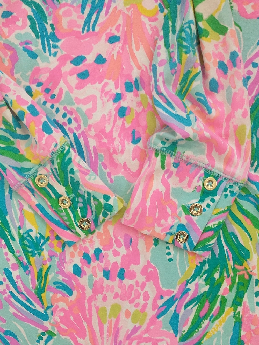 Lilly Pulitzer Vibrant Rayon Blend ¾ Sleeve Dress XXSmall - Picture 5 of 7